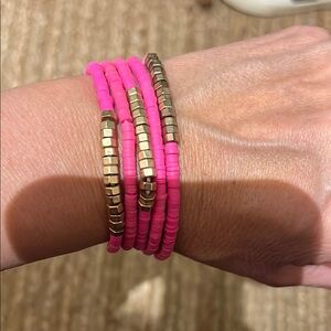 Women’s hot pink bracelets